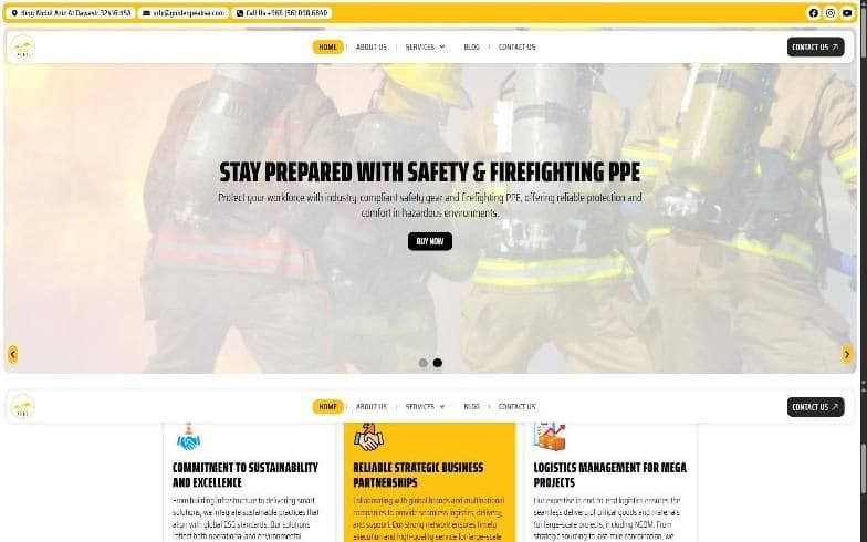 The Golden Peak SA website we designed and built