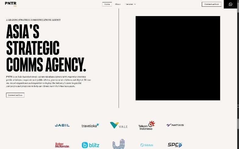 The PNTR Group website we designed and built