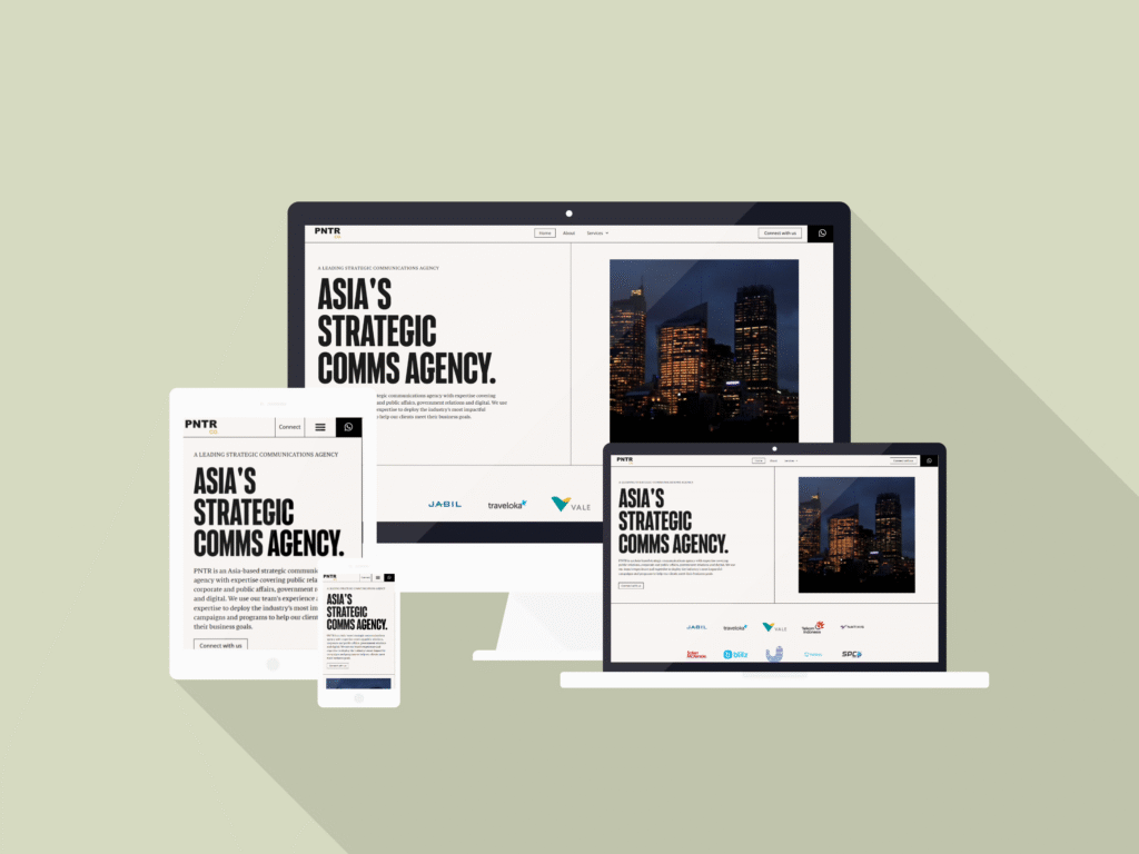 We Built PNTR Group’s Bold Strategic Communications Website
