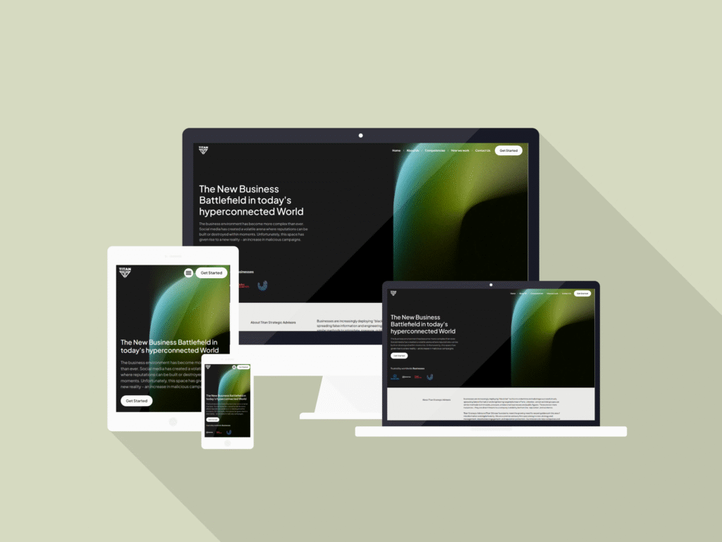 We Built Titan Strategic Modern Interactive Website