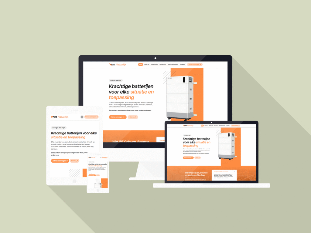 We Delivered Watt Natuurlijk Energy Website Design