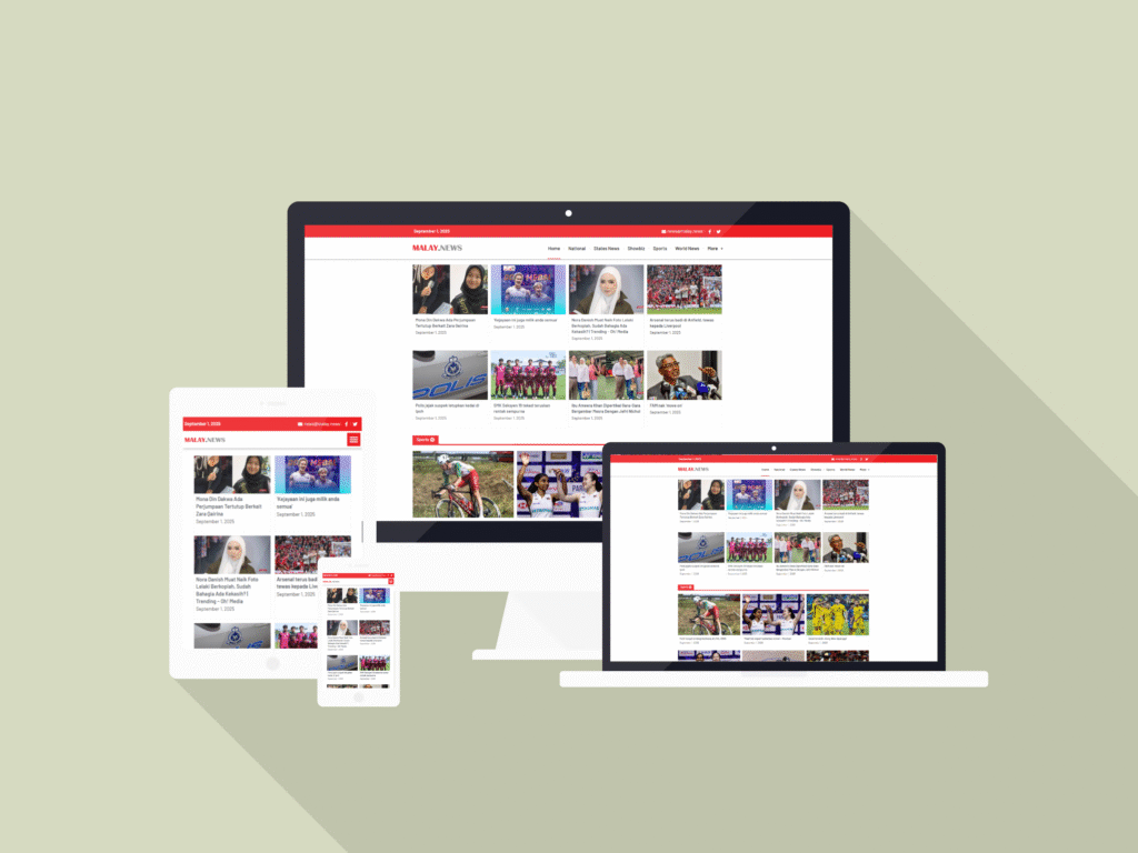 Malay news mockup